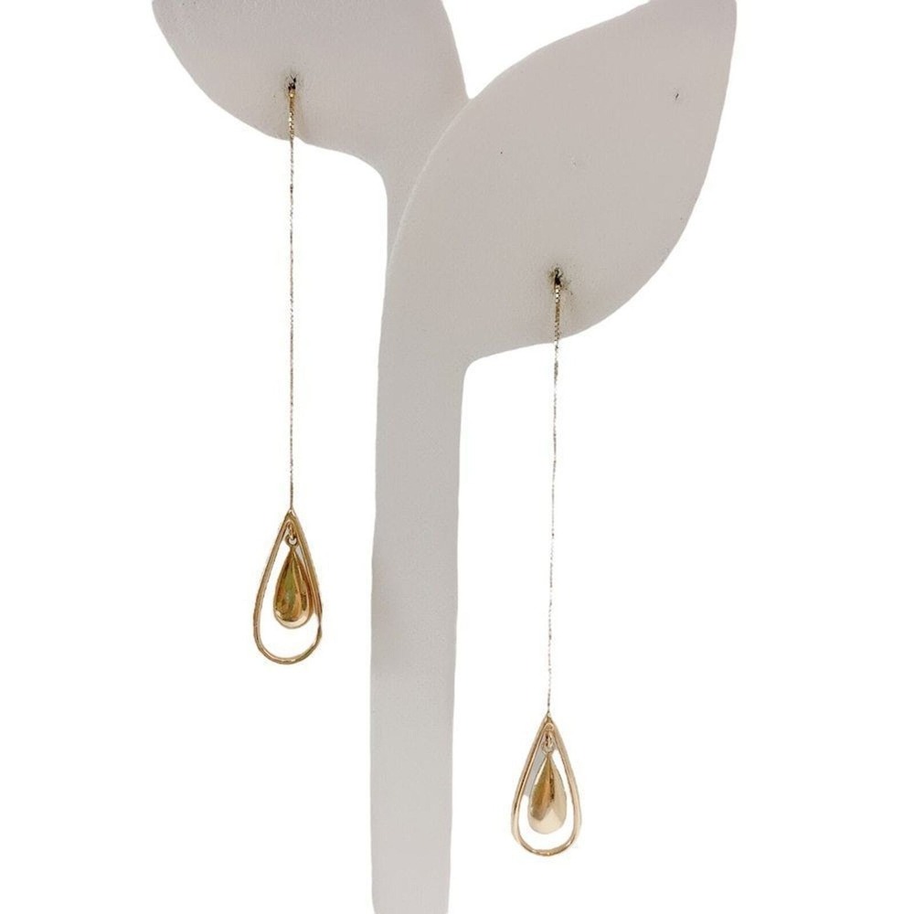 14k JCM Drop‎ Dangle Earrings